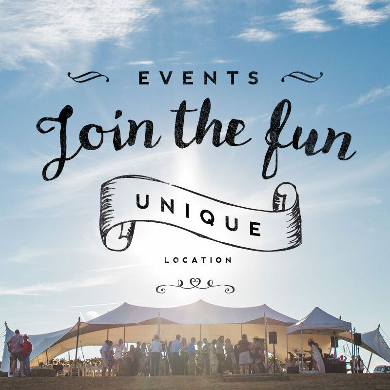 Join in the fun at Heifer Station vineyard events- marquee in the vineyard